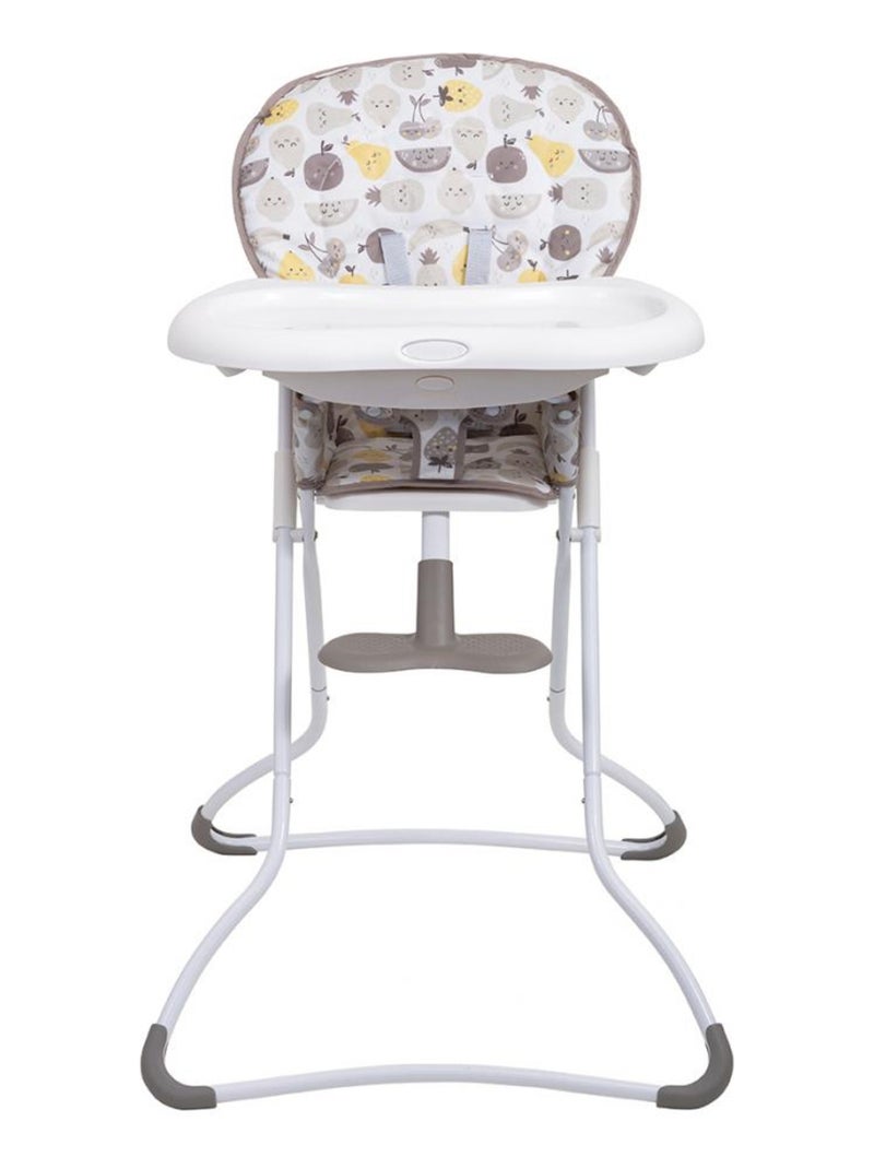 Chaise haute Snack N'Stow Impression avec des fruits Beige - Kiabi