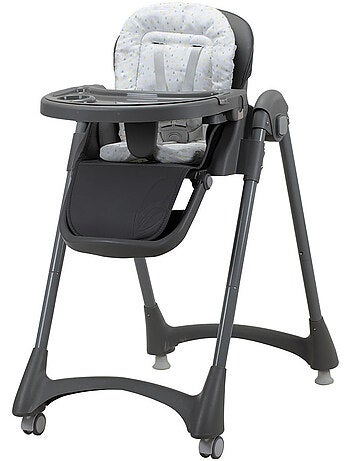 Chaise haute évolutive bébé, compact, plateau double - Soja