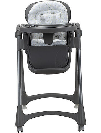 Chaise haute évolutive bébé, compact, plateau double - Soja
