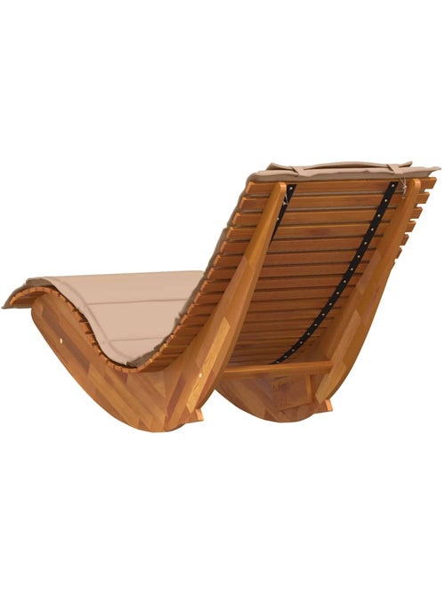Chaise longue à bascule ergonomique avec coussin et appuie-tête - Kiabi