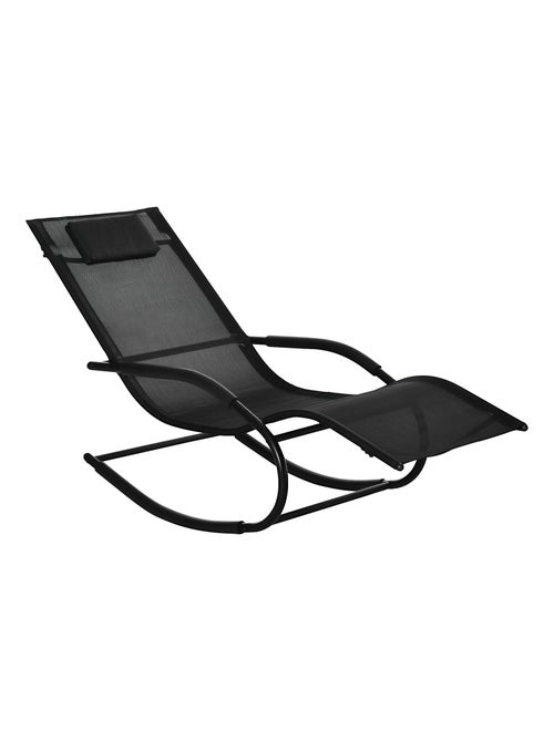 Chaise longue à bascule rocking chair design - Kiabi