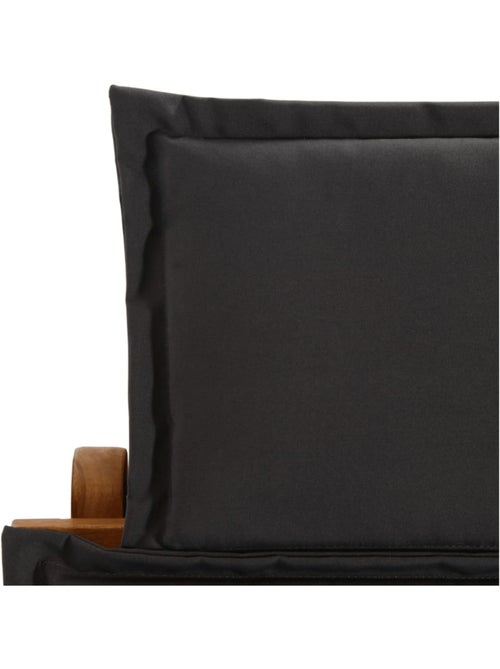 Chaise longue avec coussin bois d'Acacia - Kiabi