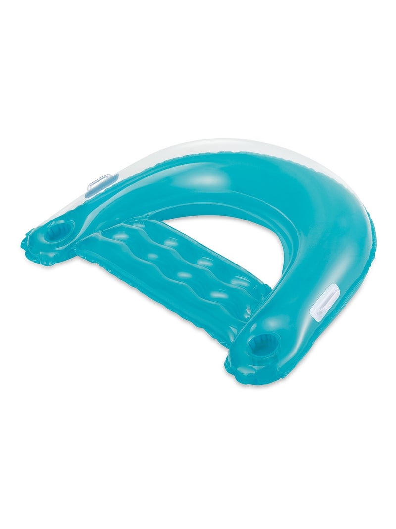 Chaise longue Chillout 152 x 99 cm Bleu - Kiabi