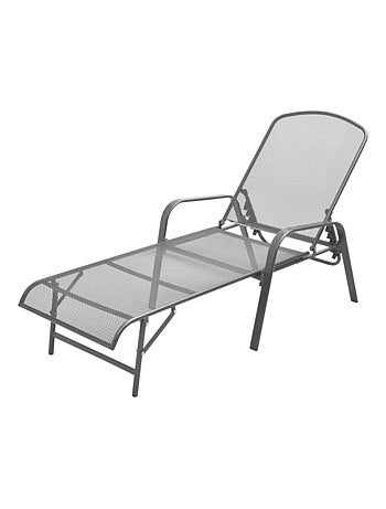 Chaise longue en acier