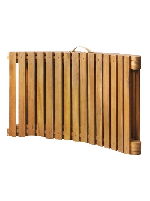Chaise longue en bois d'acacia - Kiabi