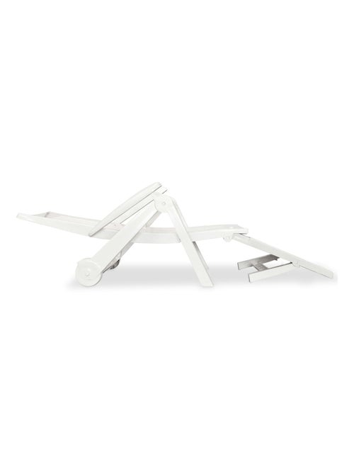 Chaise longue en pvc avec repose pied - Kiabi