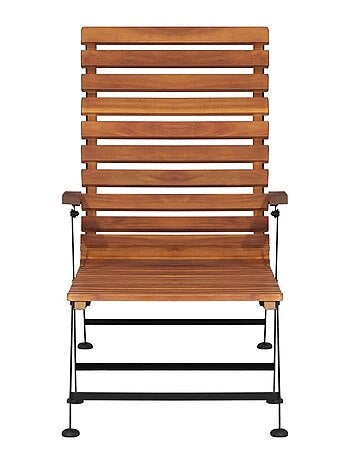 Chaise longue extérieure en acacia