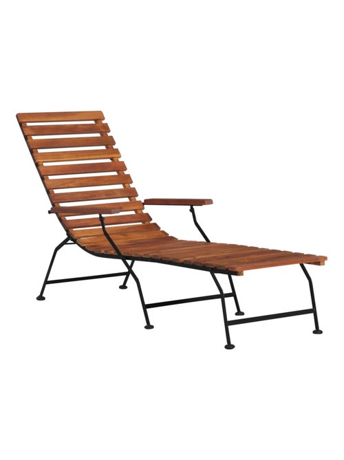 Chaise longue extérieure en acacia - Kiabi Chaise longue extérieure en acacia - Kiabi
