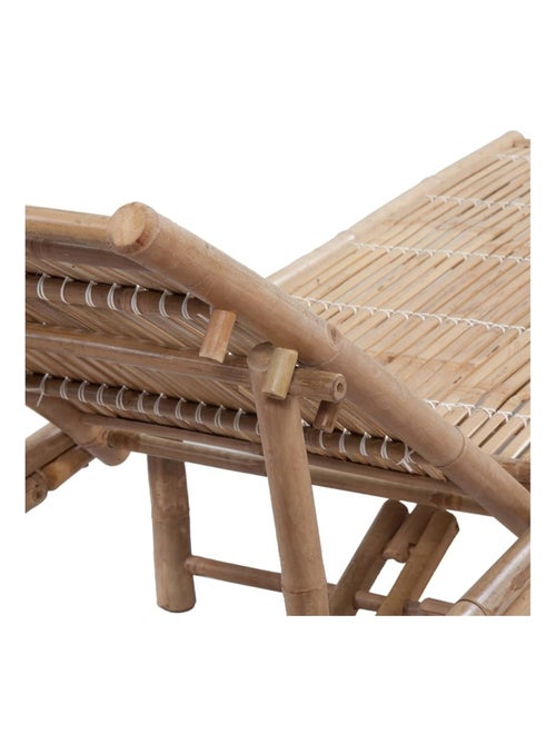 Chaise longue extérieure en bambou - Kiabi Chaise longue extérieure en bambou - Kiabi