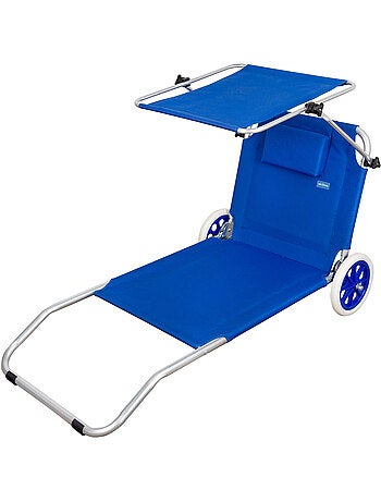 Chaise longue pliable 2 en 1 beach aktive