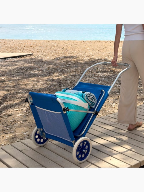 Chaise longue pliable 2 en 1 beach aktive - Kiabi Chaise longue pliable 2 en 1 beach aktive - Kiabi