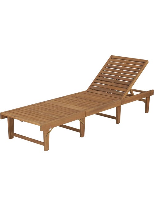 Chaise longue pliable en acacia - Kiabi Chaise longue pliable en acacia - Kiabi