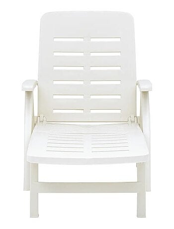 Chaise longue pliable unie