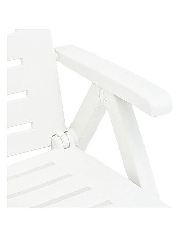 Chaise longue pliable unie