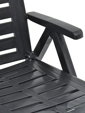 Chaise longue pliable unie