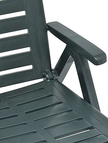 Chaise longue pliable unie