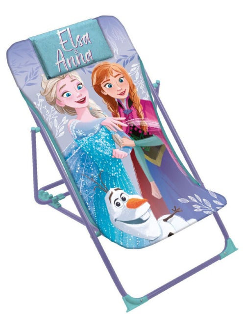 Chaise longue pliante - La Reine Des Neiges - Anna, Elsa, Olaf - Kiabi