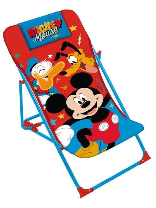 Chaise longue pliante - Mickey - Kiabi