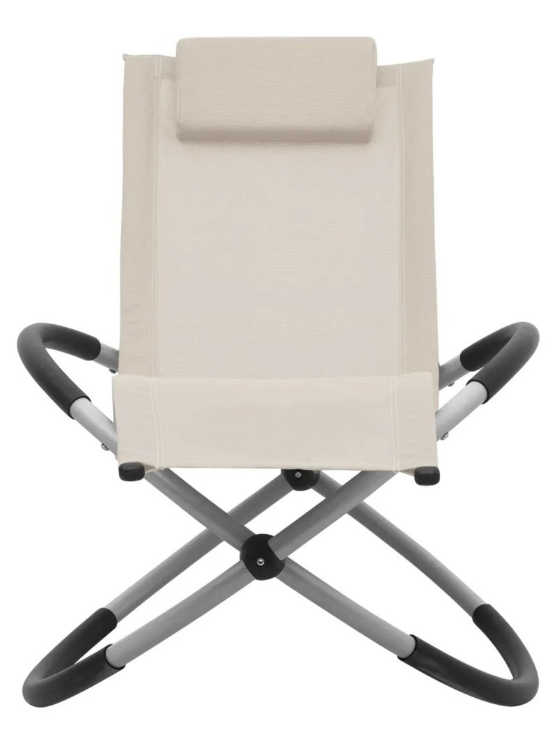 Chaise longue pour enfants Crème - Kiabi