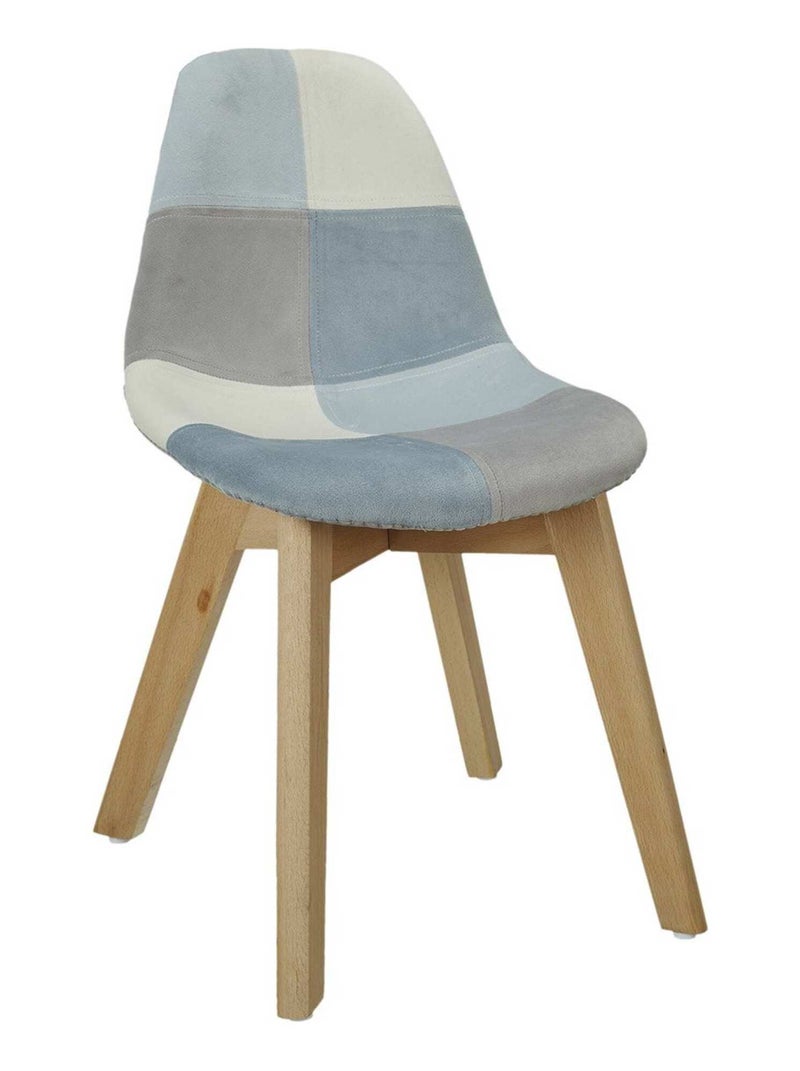 Chaise patchwork Leonie bleu pour enfant Bleu - Kiabi