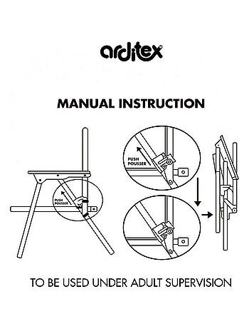 Chaise Pliante - Harry Potter avec accoudoirs