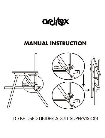 Chaise Pliante - Réal De Madrid avec accoudoirs