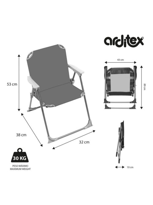 Chaise Pliante - Réal De Madrid avec accoudoirs - Kiabi