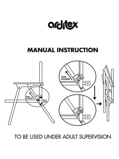 Chaise pliante avec accoudoirs - Barbie - Kiabi