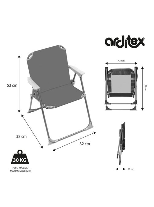 Chaise pliante avec accoudoirs - Licorne - Kiabi