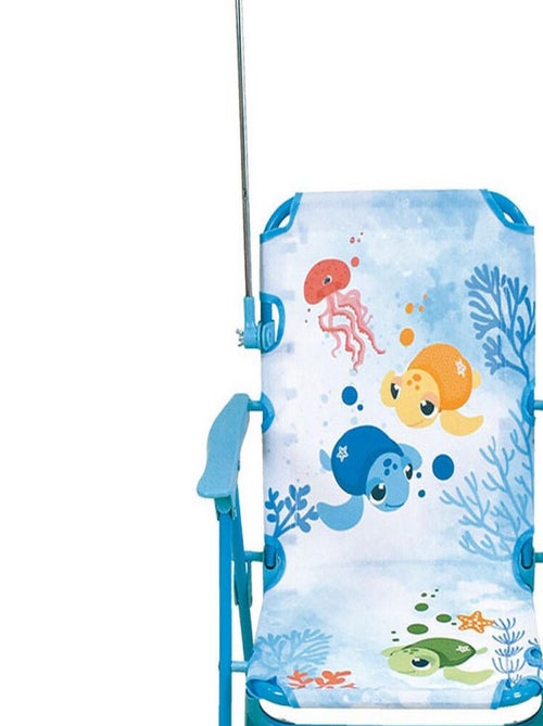 Chaise Pliante avec parasol - Ma Petite Carapace - Kiabi