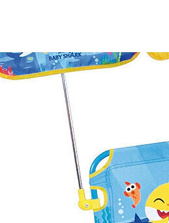 Chaise pliante Baby Shark enfant avec parasol