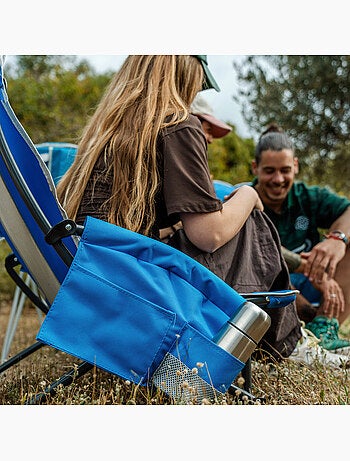 Chaise pliante basse et respirante avec poche et porte-gobelet aktive