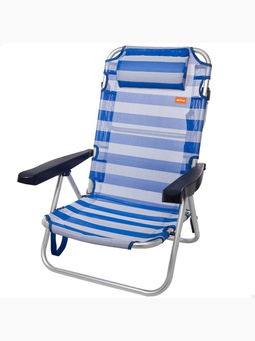 Chaise pliante en aluminium multiposition aktive - Kiabi Chaise pliante en aluminium multiposition aktive - Kiabi