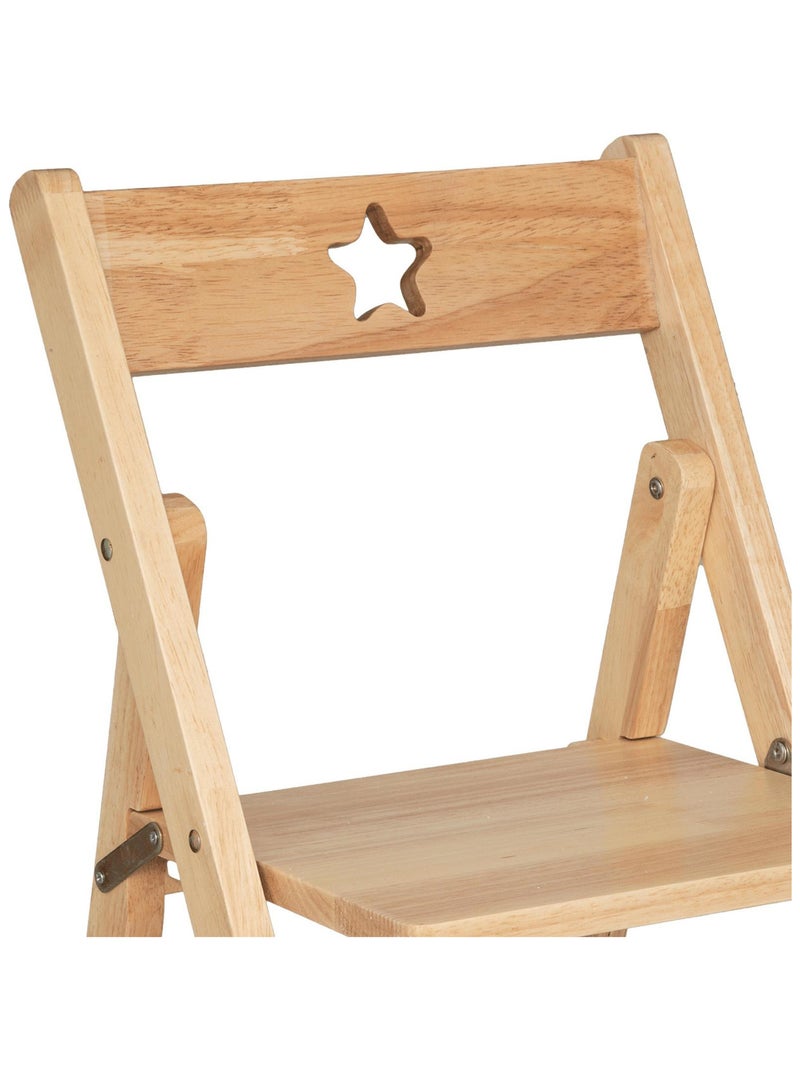 Chaise pliante en bois pour enfant Beige - Kiabi