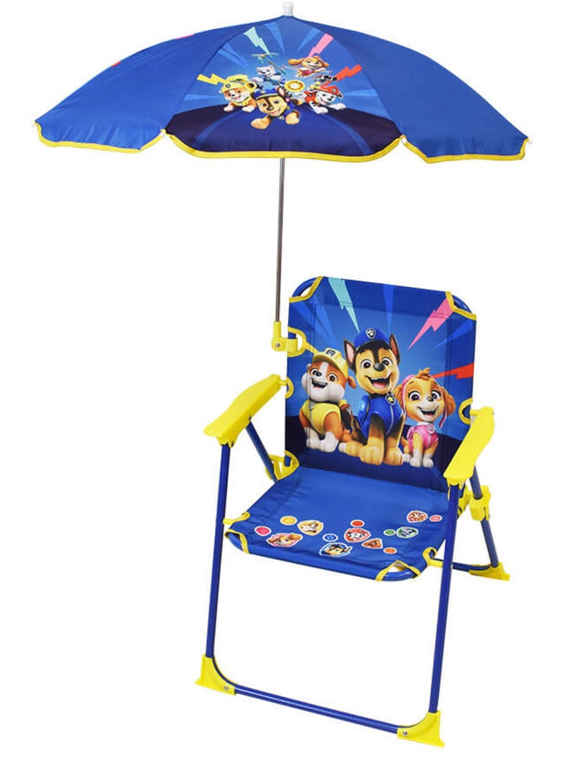 Chaise pliante enfant avec parasol - La Pat'Patrouille Multicolore - Kiabi