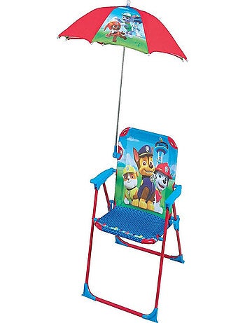 Chaise pliante enfant avec parasol - Pat'Patrouille