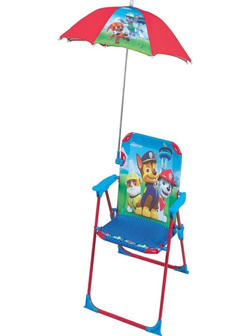 Chaise pliante enfant avec parasol - Pat'Patrouille - Kiabi