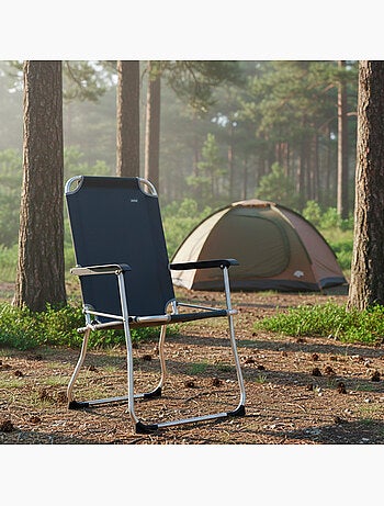 Chaise pliante fixe en aluminium aktive camping