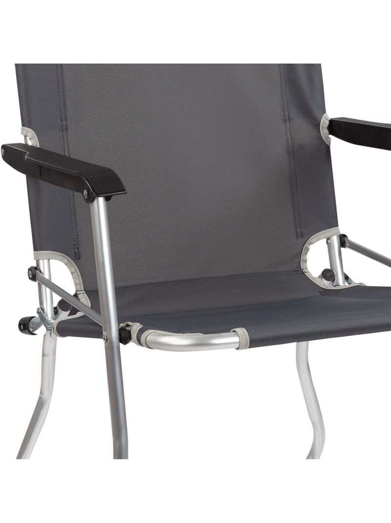 Chaise pliante fixe en aluminium aktive camping Gris - Kiabi