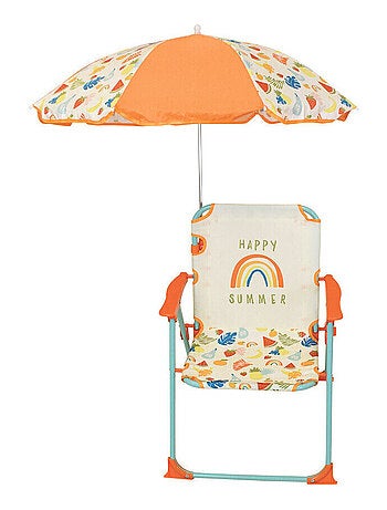 Chaise pliante Fruity's enfant avec parasol