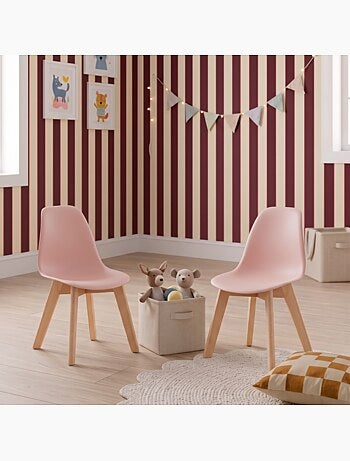 Chaise scandinave enfant bois de hêtre (lot de 2) Nils Kid