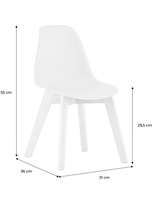 Chaise scandinave enfant bois de hêtre (lot de 2) Nils Kid - Kiabi Chaise scandinave enfant bois de hêtre (lot de 2) Nils Kid - Kiabi