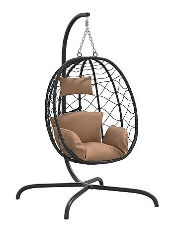 Chaise suspendue avec coussin extérieur