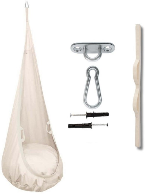 Chaise suspendue sensorielle MAMOI – Cocoon en coton éco & kit de suspension - Kiabi