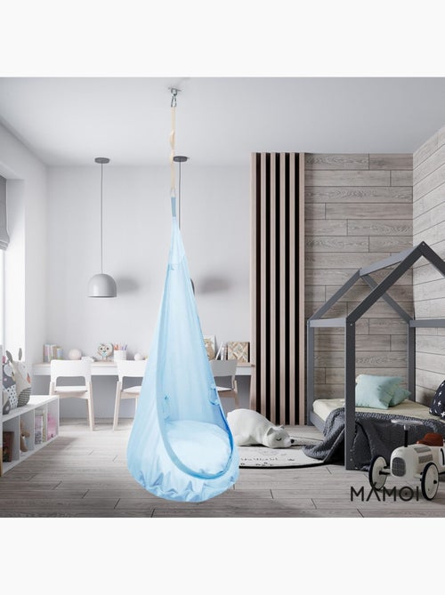 Chaise suspendue sensorielle mamoi cocoon en coton éco & kit de suspension - Kiabi Chaise suspendue sensorielle mamoi cocoon en coton éco & kit de suspension - Kiabi