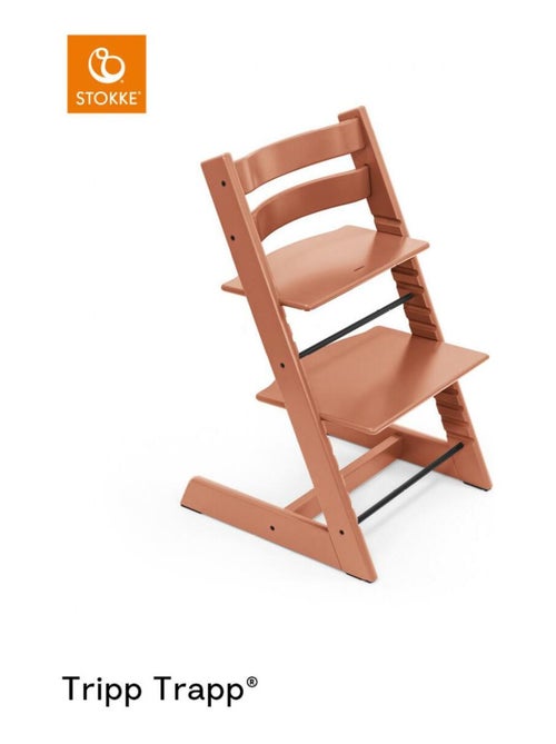 Chaise Tripp Trapp Terracotta en bois de hêtre (Terracotta) - Kiabi
