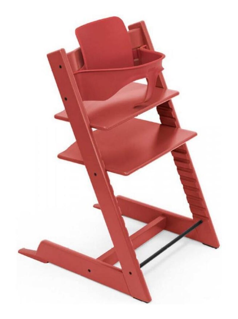 Chaise Tripp Trapp Warm red et Babyset Rouge - Kiabi