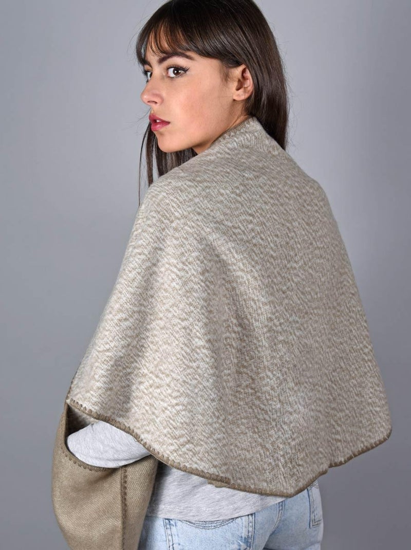 Châle à poches Lima - Fabriqué en France Beige - Kiabi