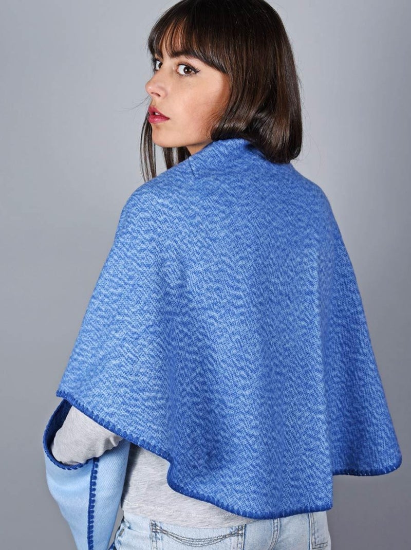 Châle à poches Lima - Fabriqué en France Bleu - Kiabi