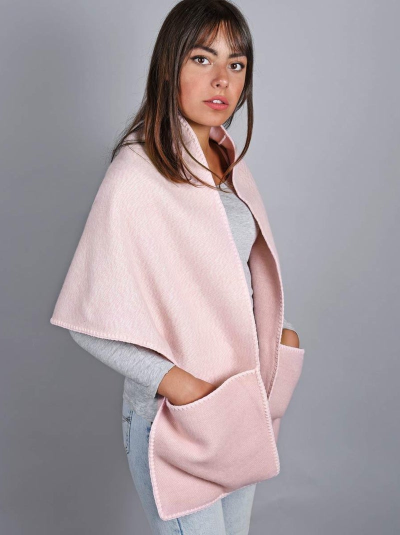Châle à poches Lima - Fabriqué en France Rose - Kiabi